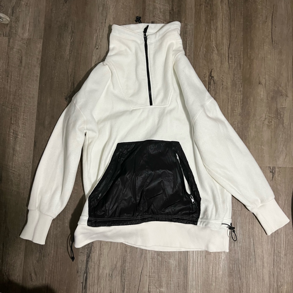 Fleece quarter zip sweater